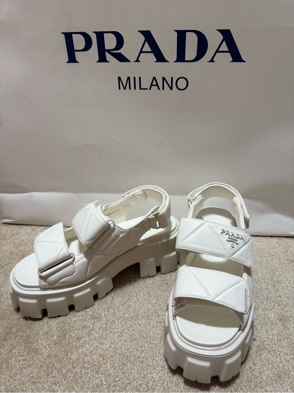 Prada Platform Sandals